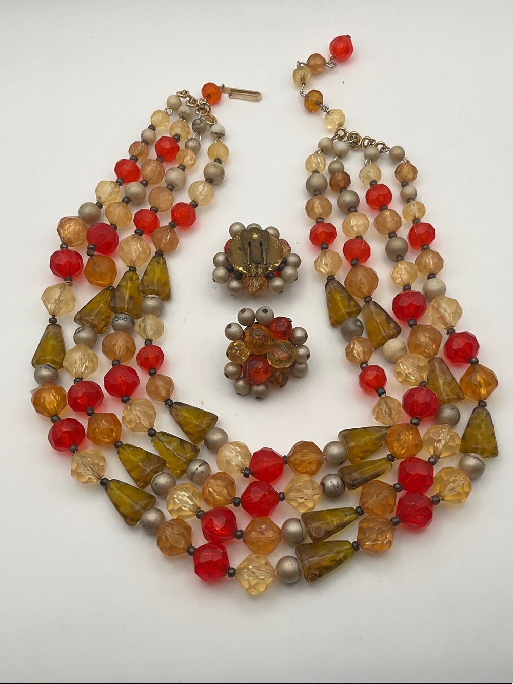 Vintage Bib & Earring Set